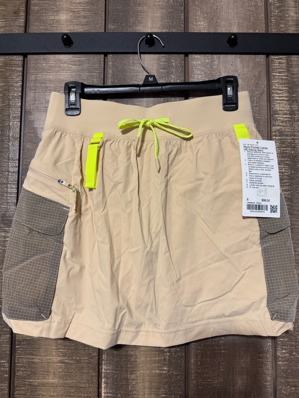 Lululemon multi-pocket cargo HR hiking skirt